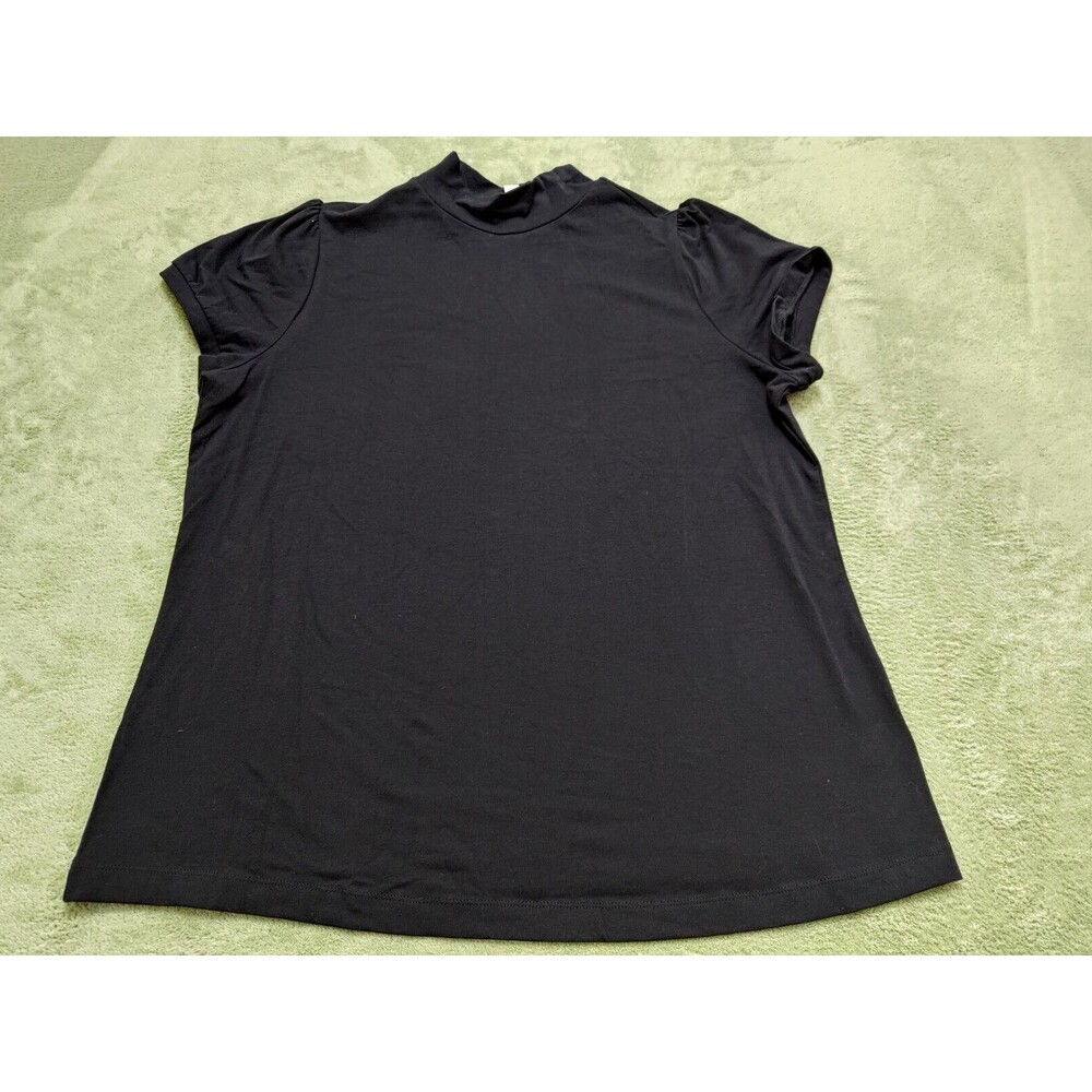 FASHION BUG  WOMEN'S BLACK TOP SHORT SLEEVE SIZE 18/20W